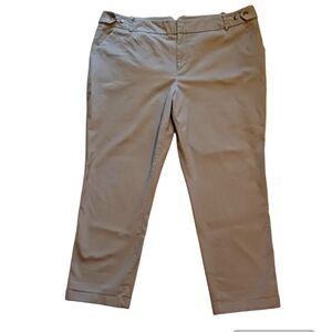 AVA & VIV Pants Plus Size 22W Tapered Cotton Spandex